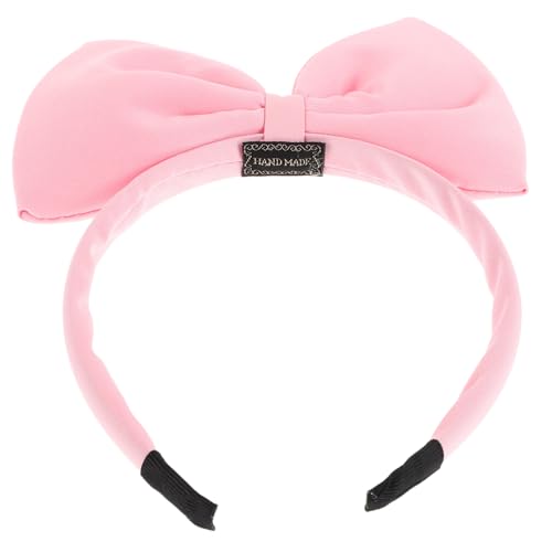 MOTHNUR Große Schleifen Haarreifen Damen Schleifen Haarband Modisch Haltbar Party Stirnband Mädchen Alltags Accessoire Rosa von MOTHNUR
