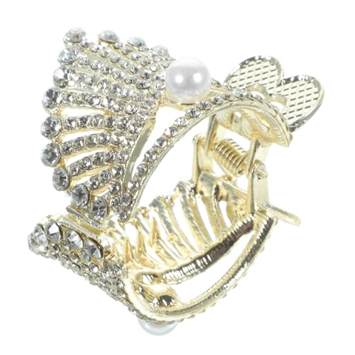 MOTHNUR Haarclip mit Kronen design Eleganter Haarklammer für Frauen und Mädchen Fester Sitz für Feines und Dickes Haar Praktischer Pferdeschwanzhalter für Alltag Make up Kochen und Sport von MOTHNUR
