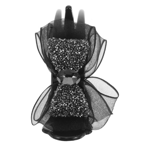 MOTHNUR Haarspange Mit Schleife Und Strass Für Damen Vielseitig Für Hochsteckfrisuren Dutts Und Partys Sicherer Durch -clip-design von MOTHNUR