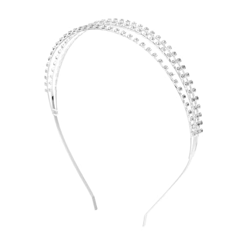 MOTHNUR Handgefertigtes Strass diamant Haarreif Damen Haarschmuck Silber Eleganter Kopfschmuck für Hochzeit Party und Festliche Anlässe Passend für Frauen von MOTHNUR