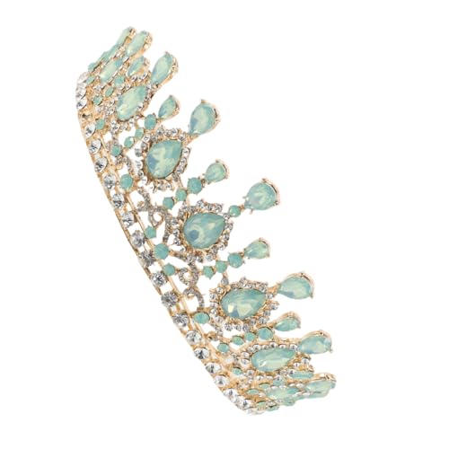 MOTHNUR Hochzeitskrone Braut Tiara Crown mit Strasssteinen Handgefertigtes Stilvolles Brautschmuck Haaraccessoire Leichter Ergonomischer Brautkopfschmuck für Hochzeit Geburtstag Party von MOTHNUR