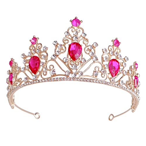 MOTHNUR Hochzeitskrone Braut Tiara mit Strass Eleganter Brautschmuck für Hochzeit Geburtstag Party Festlicher Kopfschmuck für Damen Haarschmuck von MOTHNUR