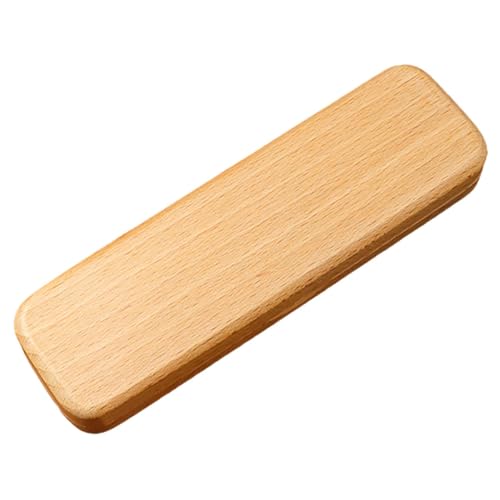 MOTHNUR Holz Pen Case Einzelfach Stifthalter mit Sicherem Verschluss Eleganter Stiftebox für Büro Schule Geschenkbox zur Stilvollen Aufbewahrung und Präsentation von Kugelschreibern und von MOTHNUR