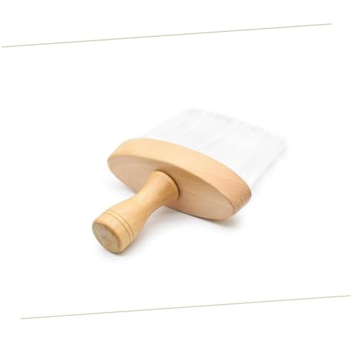 MOTHNUR Holzgriff Haarbürste mit Weichen Nylonborsten Multifunktionale Reinigungsbürste zum Schnellen Entfernen von Haaren Tragbar für Damen und Herren für Salon und Persönlichen Gebrauch von MOTHNUR