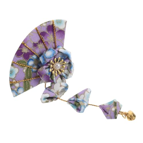 MOTHNUR Japanische Kimono Haaraccessoires mit Quasten Blumenfächer Haarspangen für Damen für Traditionelle und Hochzeitskleider Kirschblüten Design von MOTHNUR