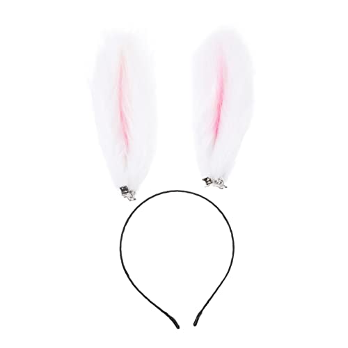MOTHNUR Kaninchen Ohr Stirnband Plüsch Haarband Kopfschmuck Requisite Kreative Party Accessoires Tierohr Haarreifen Für Karneval Festivals Kostümpartys von MOTHNUR
