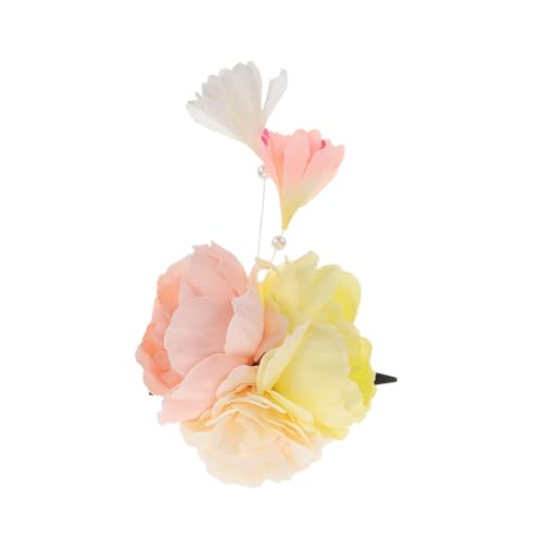 MOTHNUR Japanischer Haarschmuck Mit Blumen Und Quasten Traditionelle Kimono-haarspange Für Damen Accessoires Für Yukata-outfitsgelb von MOTHNUR