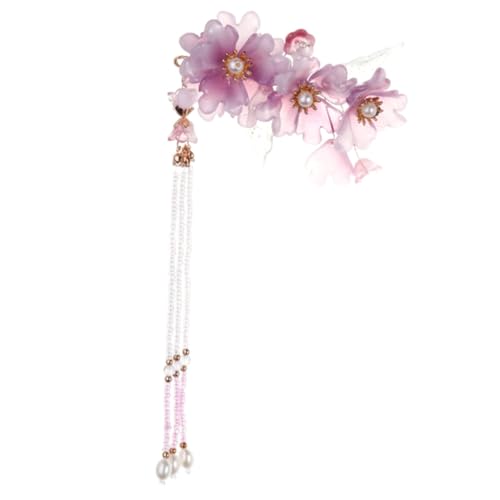 MOTHNUR Vintage Haarschmuck Mit Blumen-design Elegante Haarnadeln Für Frauen Retro Haarclips Mit Quasten Und Perlen Für Feste Fotoshootings Und Alltag von MOTHNUR