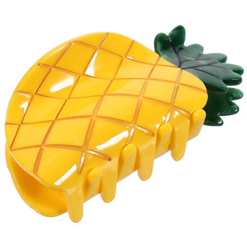 MOTHNUR Kleine Ananas Haarklammer aus Langlebigem Acetat Rutschfester Krallenclip für Frauen Dekorativer Haarhalter für Vielseitige Frisuren und Zuverlässigen Sitz im Alltag von MOTHNUR