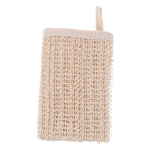 MOTHNUR Körperpeeling handtuch aus Natürlicher Baumwoll leinenfaser Sanftes Schäumendes Dusch waschhandschuh Rückenschonender Peeling scrubber für Empfindliche Haut Praktisch mit von MOTHNUR