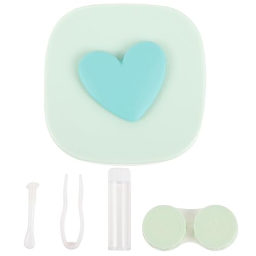 MOTHNUR Kontaktlinsenbox mit Spiegel Tragbarer Kleiner Aufbewahrungsbehälter Dicht Verschließbar Langlebig Praktischer Organizer für Kontaktlinsen Geeignet für Reisen und von MOTHNUR