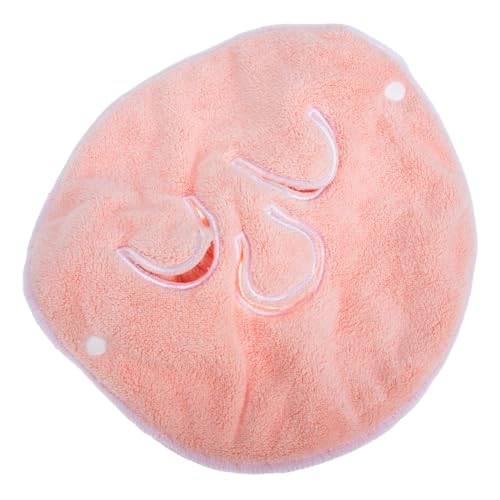 MOTHNUR Korallenvlies Gesichtsmaske Handtuch Weiches Hautfreundliches Dreilöchriges Abnehmbares Hot Compress Gesichtstuch Feuchtigkeitsspendend Tragbar für Zuhause und Salon Pflegend von MOTHNUR