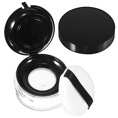 MOTHNUR Lose Puderquaste Kasten 15g Tragbarer Behälter Für Losen Puder Mit Puff Kompakt Und Leicht Für Reisen Stilvolles Design Für Frauen Sichere Aufbewahrung Von Make up Produkten von MOTHNUR