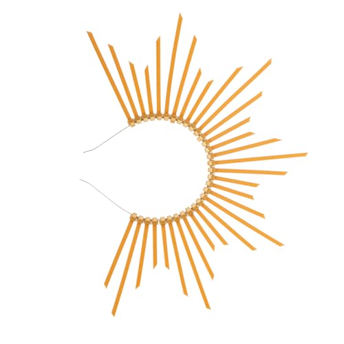 MOTHNUR Mary Stirnband Damen Kopfschmuck Leichtes Heiligenschein Accessoire für Party Hochzeit Festival Modisches Damen Haarreifen von MOTHNUR