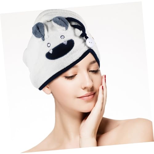 MOTHNUR Mikrofaser Haarturban Trockenhaube Damen Schnell Trocknend Super Saugfähig Weich Kompakt Weiß Für Dusche Spa Bad von MOTHNUR