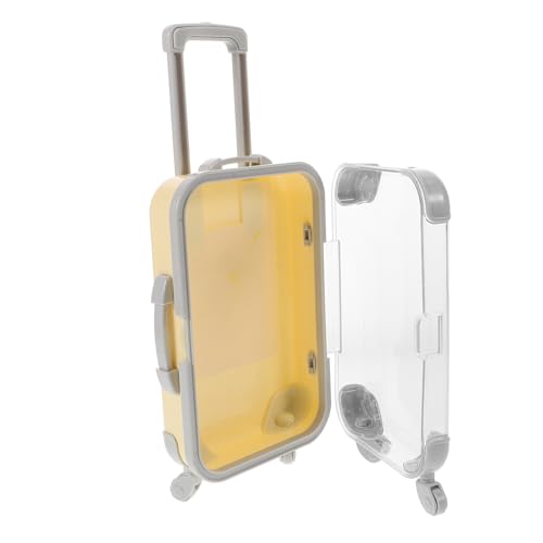 MOTHNUR Mini Reisekoffer Make Up Aufbewahrungsbox Transparenter Wimpern Organizer Kompakt Tragbar Schutzbox für Falsche Wimpern Reise Kosmetik Kleine Aufbewahrungstasche von MOTHNUR