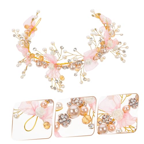 MOTHNUR Perlen Stirnband Mädchen Leichtes Luxuriöses Party Haarband mit Funkelnden Strasssteinen und Zartem Schmetterlings Design Langlebiger Haarschmuck für Teenager Tochter Freundin von MOTHNUR