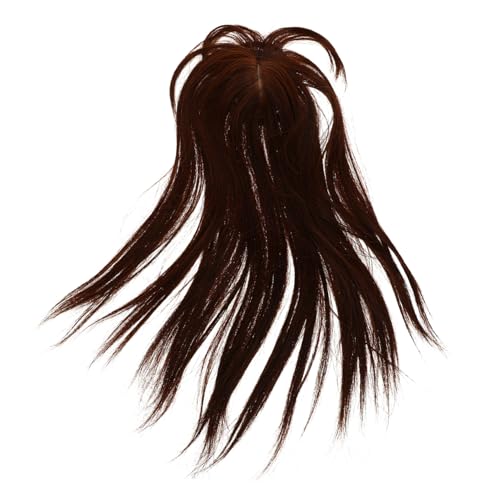 MOTHNUR Haarteil Für Damen Natürliche Haarverlängerungen Dunkles Clip-in Abdeckung Von Dünner Werdendem Haar Und Grauem Haar Nahtloser Pferdeschwanz-topper von MOTHNUR