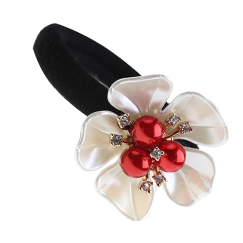MOTHNUR Petal Haargummi mit Guter Elastizität Modischer Haarschmuck für Frauen Zartes Design Langlebige Farbbrillanz Geeignet für Pferdeschwanz und Zöpfe Einfach zu Verwenden Entfernen von MOTHNUR