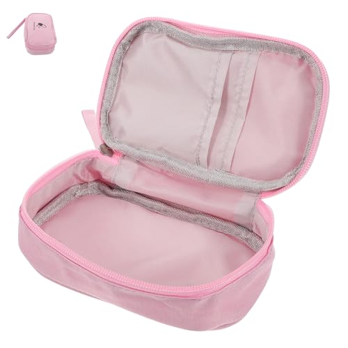 MOTHNUR Reiseapotheke Medikamententasche Medizin Organizer Tasche mit Mehreren Fächern Tragbar für Outdoor Business und Notfall Medizinbeutel Klein Rosa von MOTHNUR