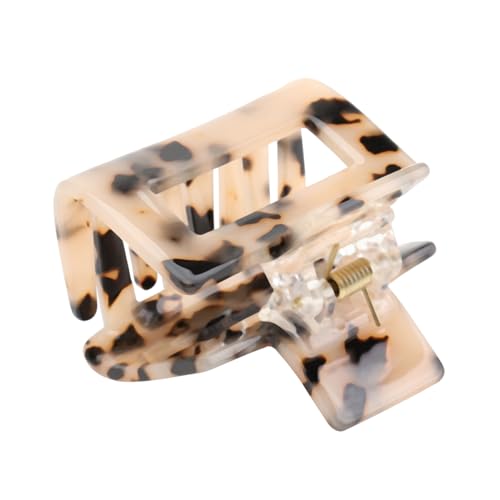 MOTHNUR Retro Haarklammer Damen Acetat mit Leopardenmuster Modische Rutschfeste Haarspange für Ponytail Robuste Vintage Haarklammer für Alltag und Freizeit Einzigartiges Design von MOTHNUR