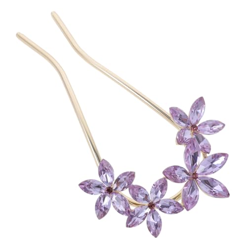 MOTHNUR Rhinestone U Förmige Haarnadel für Hochzeiten Multifunktional für Dutt und Steckfrisuren Metallisch Schimmernd mit Funkelnden Strasssteinen Eleganter Brautschmuck für Frauen und von MOTHNUR