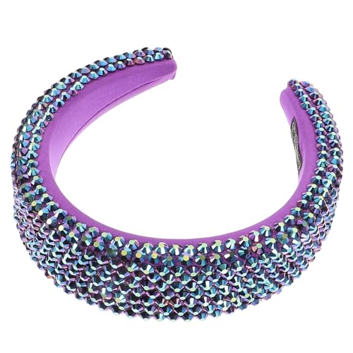 MOTHNUR Rotes Barock Haarschmuck Stirnband mit Strasssteinen Breiter Rand Langlebig und Elegant Geeignet für Damen Hochzeiten Geburtstage und Festliche Anlässe von MOTHNUR