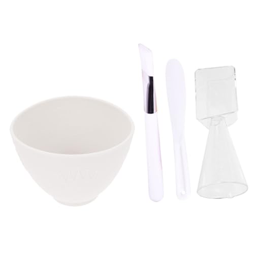 MOTHNUR Rührschüssel Teilig mit Pinsel Löffel Rührstab DIY Gesichtspflege Werkzeug Flexibel Langlebig zum Selbermachen von Masken von MOTHNUR