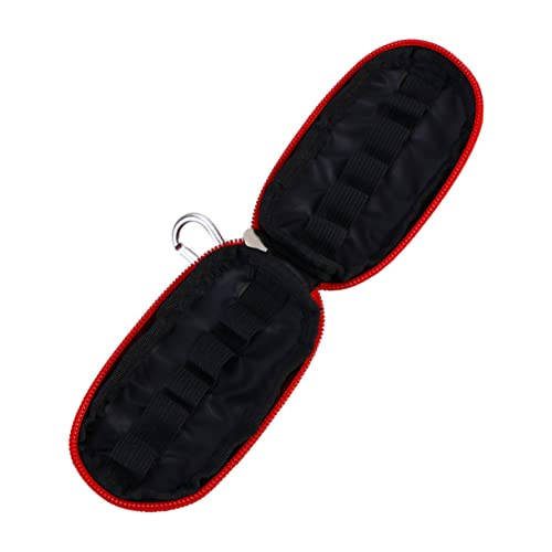 MOTHNUR Ölkoffer Mit Schlüsseletui Tragbarer Henkeltasche Für Ätherische Ölbox Stabile Reißverschlüsse Passt Ölflaschen Rot Für Reisen Und Zuhause von MOTHNUR