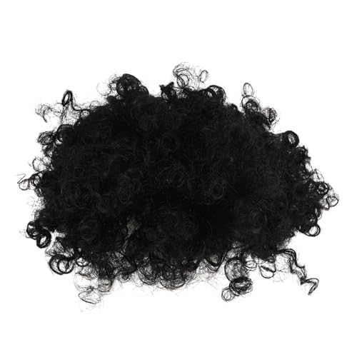 MOTHNUR Short Afro Curly Wig für Schwarze Frauen Synthetische Flauschige Mohawk-Perücke mit Fransen Natürliche Afro-Locken Pflegeleicht für Cosplay Partys und Alltag von MOTHNUR