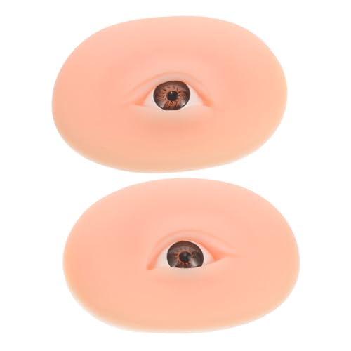 MOTHNUR Silikon Make Up Trainingsboard für Augenbrauen und Lidschatten Realistische Fake Skin Übungshaut für Make Up Anfänger Langlebiges Hautähnliches Übungsmodell von MOTHNUR