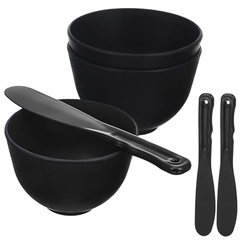 MOTHNUR Silikon Rührschüssel Teilig mit Spatel Gesichtsmaske Mischschalen für Präzises Auftragen und Gleichmäßige Verteilung Tiefes Design für Einfache Anwendung im Wiederverwendbar von MOTHNUR
