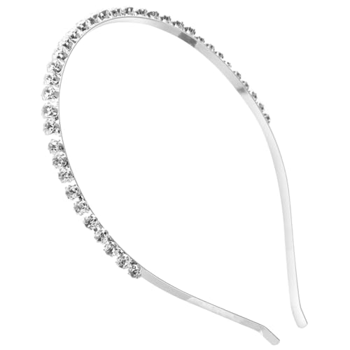 MOTHNUR Strass Haarreifen Damen Metall Stirnband mit Imitations Diamanten und Perlen Leichtes Modisches Haarschmuck für Frauen und Mädchen Geeignet für Hochzeit Party Geburtstag und von MOTHNUR