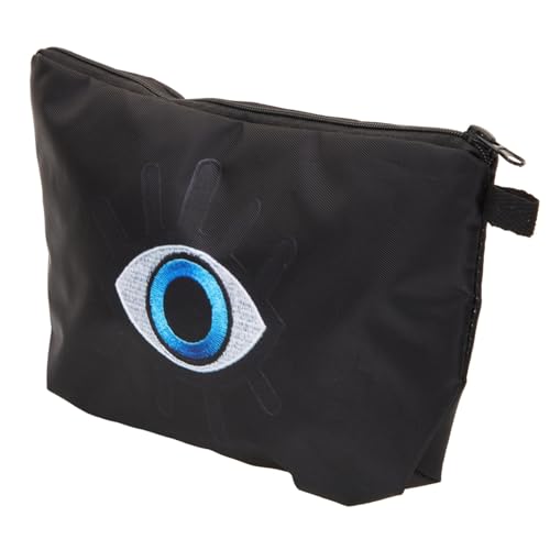 MOTHNUR Tragbare Kosmetiktasche mit Evil Eye Design Geräumiger Kulturbeutel für Reisen und Toilettenartikel Multifunktional als Make-up Schreibwarenorganizer für Frauen Unterwegs von MOTHNUR