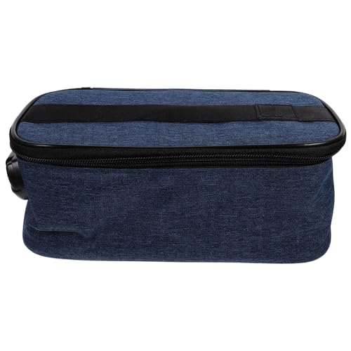 MOTHNUR Tragbare Kosmetiktasche mit Mehreren Fächern Kompakte Make up Tasche für Mädchen und Frauen Vielseitiger Kulturbeutel für Reisen Camping und Alltag Praktischer Organizer in Blau von MOTHNUR