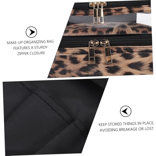 MOTHNUR Transparente PVC Kosmetiktasche Doppelstöckig Große Kapazität Reise Kulturbeutel Tragbar Makeup Organizer für Damen und Herren Allzweck Aufbewahrungsbeutel von MOTHNUR