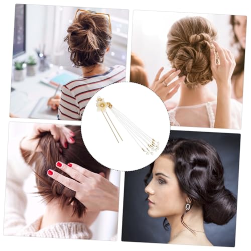 MOTHNUR Vintage Chinesischer Haarschmuck Blüten design Haarnadel mit Quaste Eleganter Haarforke für Damen Passend zu Antiken Kostümen für Festivals Hochzeiten und Fotoshootings von MOTHNUR
