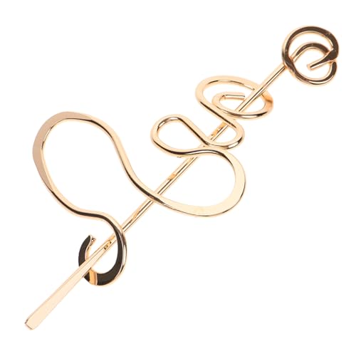 MOTHNUR Vintage Haarschmuck Metall Haarstab Große Unregelmäßige Twisted Hairpin Damen Haarschmuck für Hochsteckfrisuren Cosplay Party von MOTHNUR
