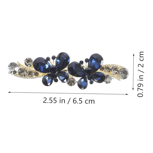 MOTHNUR Wasserdichte Strass Haarklammer mit Schmetterlingsschleife Kleine Federklammer für Frauen Eleganter Braut Haarschmuck Stabiler Halt Modisches Haaraccessoire für Alltag und Büro von MOTHNUR