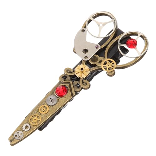 MOTHNUR Zahnradschere Haarnadel Zahnradschere Haarspange Punk Haarschmuck Vintage Haarspange Für Damen Gothic Haarschmuck Damen Haarspange Lolita Haarspange Punk Haarspange Haarspangen von MOTHNUR