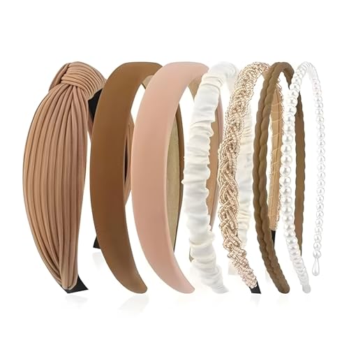 MOTIBACK 7er Set Braune Haarbande Vielfältige Designs Anti Slip, Alltags und Partytauglich, für Frauen und Damen MOTIBACK 7er Set Braune Haarbande Vielfältige Designs Anti Slip, Alltags und Partytauglich, für Frauen und Damen von MOTIBACK