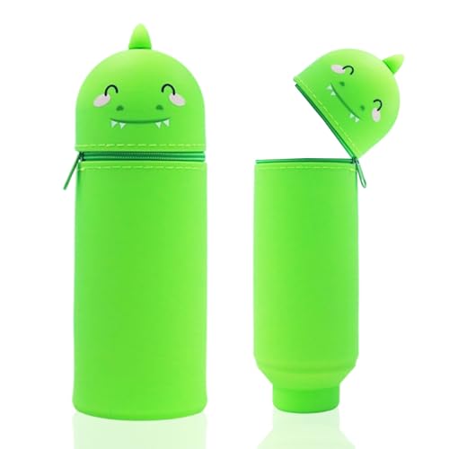 MOTIBACK Silikon Federmäppchen, Kawaii 2-in-1 Schulmäppchen aus weichem Silikon, Cartoon Stand Up Federmäppchen, Stifte Mäppchen, Tier Stifthalter, Schlampermäppchen MOTIBACK Silikon Federmäppchen, Kawaii 2-in-1 Schulmäppchen aus weichem Silikon, Cartoon Stand Up Federmäppchen, Stifte Mäppchen, Tier Stifthalter, Schlampermäppchen von MOTIBACK