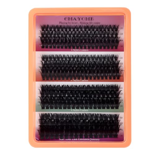MOTIBACK Wimpern Extensions Set - 320 Pcs DIY Lash Extension Set mit 10-16 mm für Damen | Selbstklebende Künstliche Wimpern | Wiederverwendbare Cluster Lashes in 50D+60D+80D+100D MOTIBACK Wimpern Extensions Set - 320 Pcs DIY Lash Extension Set mit 10-16 mm für Damen | Selbstklebende Künstliche Wimpern | Wiederverwendbare Cluster Lashes in 50D+60D+80D+100D von MOTIBACK
