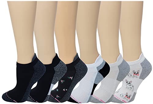 Dr. Motion Women's 6pk Compression Low Cut Anklet Socks (9-11, Assorted #2) von MOTION