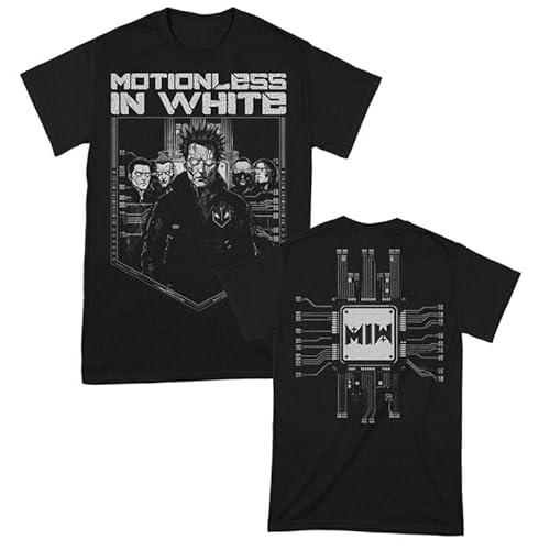 MOTIONLESS IN WHITE Paint Splatter Männer T-Shirt schwarz L 100% Baumwolle Band-Merch, Bands von MOTIONLESS IN WHITE