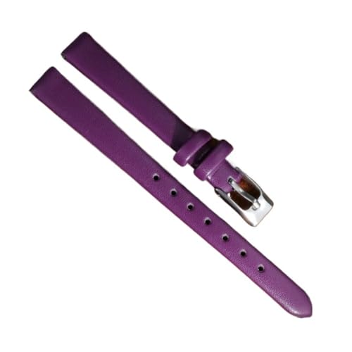 MOTMKUKPAM Lederarmband for Uhren 8 mm 10 mm 12 mm 14 mm 16 mm 18 mm 20 mm 22 mm 24 mm Lederarmband for Uhren(Purple,8mm) von MOTMKUKPAM