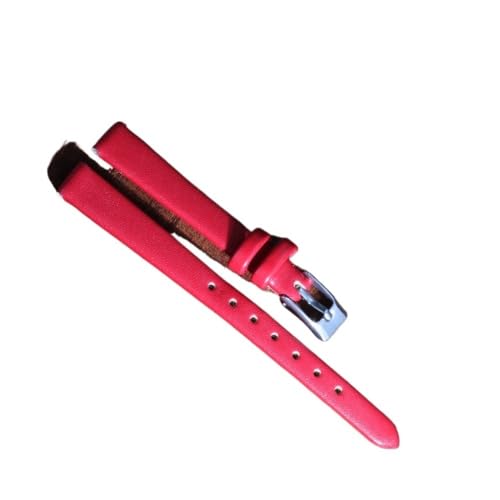 MOTMKUKPAM Lederarmband for Uhren 8 mm 10 mm 12 mm 14 mm 16 mm 18 mm 20 mm 22 mm 24 mm Lederarmband for Uhren(Red,24mm) von MOTMKUKPAM