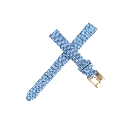 Vintage Retro Denim Nylon Uhrenarmband Canvas Band 10 12 14 16 18 20mm 22mm Armband Wristbelt Passend for Samsung Passend for Amazfit Passend for Huawei(Blue-rose,22mm) von MOTMKUKPAM