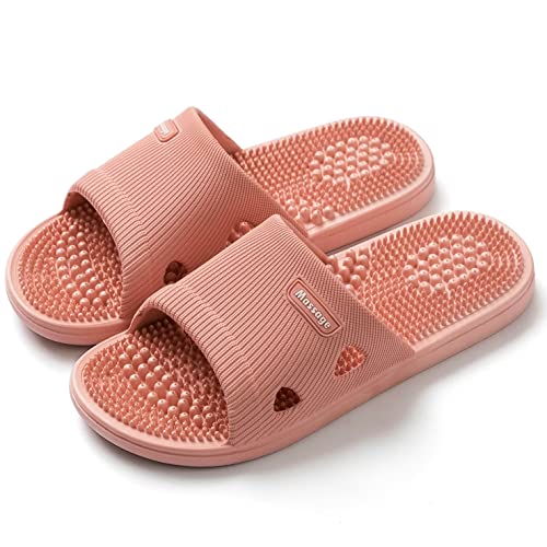 Akupressur-Massage-Hausschuhe, Reflexzonen-Therapie-Schuhe, Plantarfasziitis, Arthritis, Neuropathie, Schmerzlinderung, Akupunktur-Hausschuhe, rutschfeste Massage-Sandalen für Damen, Geschenke für Eltern (Rosa, US Frauen 5,5-6) Akupressur-Massage-Hausschuhe, Reflexzonen-Therapie-Schuhe, Plantarfasziitis, Arthritis, Neuropathie, Schmerzlinderung, Akupunktur-Hausschuhe, rutschfeste Massage-Sandalen für Damen, Geschenke für Eltern (Rosa, US Frauen 5,5-6) von MOTTLED SKY