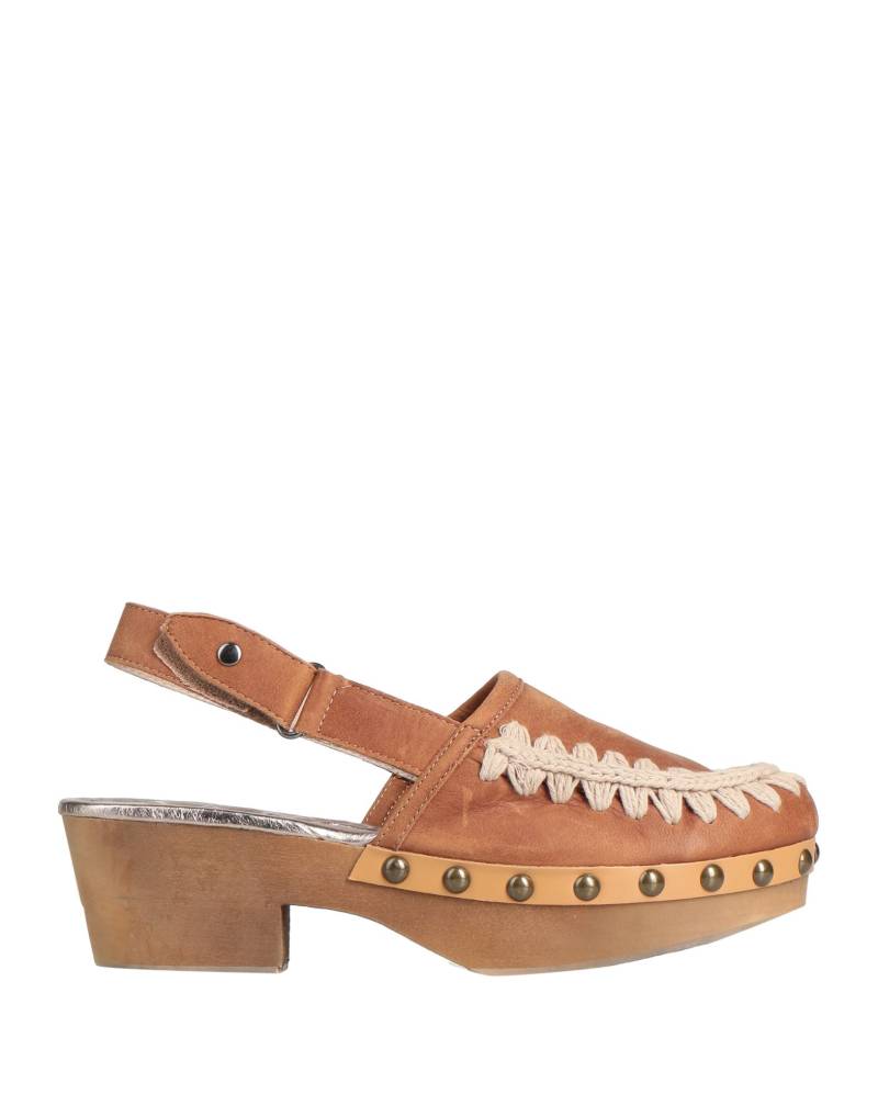 MOU Mules & Clogs Damen Braun von MOU